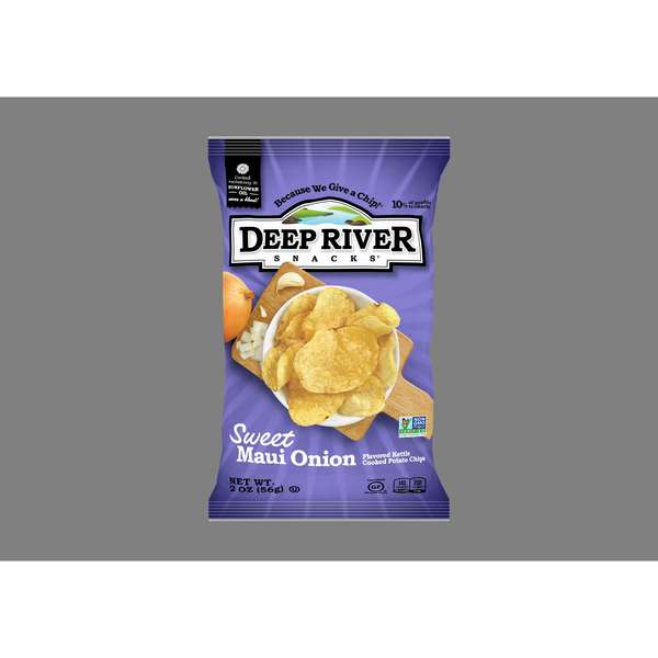 Deep River Snacks Kettle Potato Chip Sweet Maui Onion 2 oz., PK24 17117